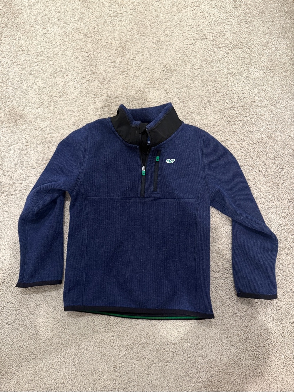 Boys Vineyard Vines Navy Quarter zip Pullover